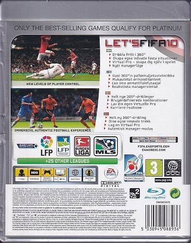 FIFA 10 Platinum - PS3 (B Grade) (Genbrug)